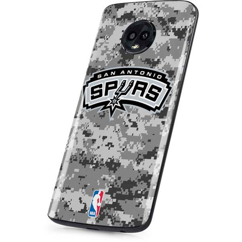 NBA San Antonio Spurs Digi Camo Moto G6 Skin