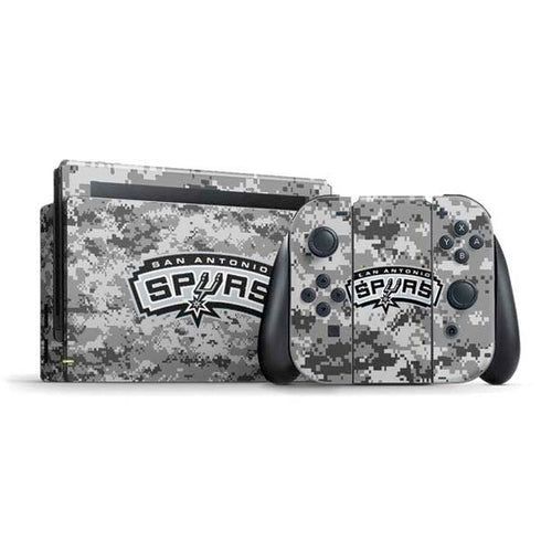 NBA San Antonio Spurs Digi Camo Nintendo Switch Bundle Skin