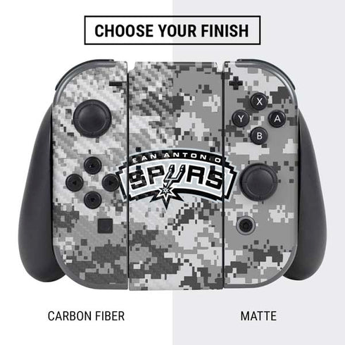 NBA San Antonio Spurs Digi Camo Nintendo Switch Bundle Skin
