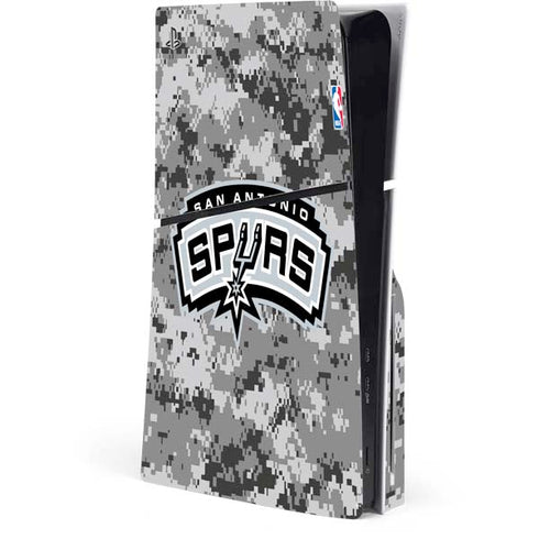 NBA San Antonio Spurs Digi Camo PS5 Slim Disk Console Skin
