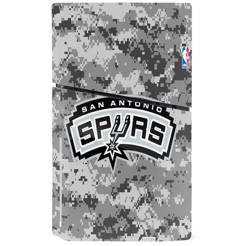 NBA San Antonio Spurs Digi Camo PS5 Slim Disk Console Skin