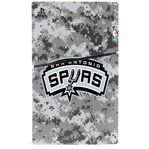 NBA San Antonio Spurs Digi Camo PS5 Slim Digital Edition Bundle Skin