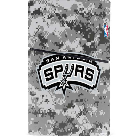 NBA San Antonio Spurs Digi Camo PS5 Slim Digital Edition Bundle Skin