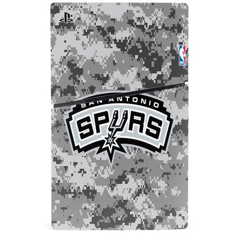 NBA San Antonio Spurs Digi Camo PS5 Slim Digital Edition Console Skin