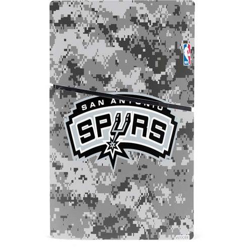 NBA San Antonio Spurs Digi Camo PS5 Slim Digital Edition Console Skin