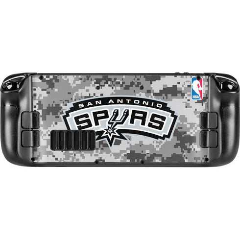NBA San Antonio Spurs Digi Camo Steam Deck Handheld Gaming Computer Skin