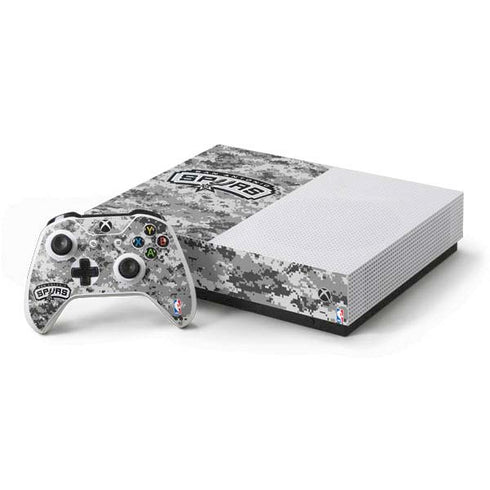 NBA San Antonio Spurs Digi Camo Xbox One S All-Digital Edition Bundle Skin