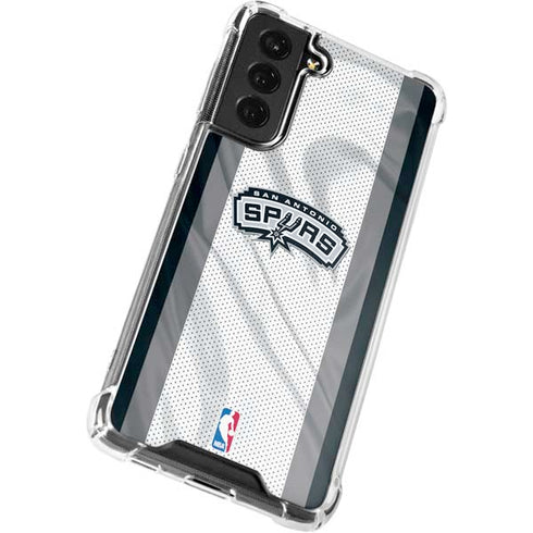 NBA San Antonio Spurs Galaxy S21 FE Clear Case