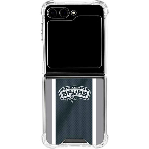NBA San Antonio Spurs Galaxy Z Flip5 5G Clear Case