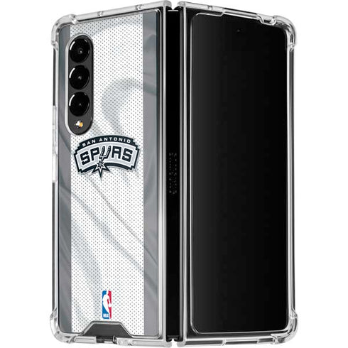 NBA San Antonio Spurs Galaxy Z Fold4 5G Clear Case