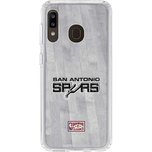 NBA San Antonio Spurs Hardwood Classics Galaxy A20 Clear Case