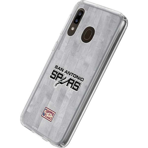 NBA San Antonio Spurs Hardwood Classics Galaxy A20 Clear Case