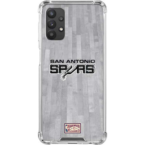 NBA San Antonio Spurs Hardwood Classics Galaxy A32 5G Clear Case