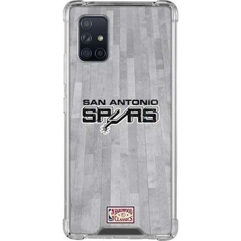 NBA San Antonio Spurs Hardwood Classics Galaxy A71 5G Clear Case