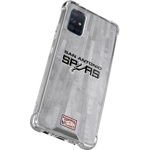 NBA San Antonio Spurs Hardwood Classics Galaxy A71 5G Clear Case