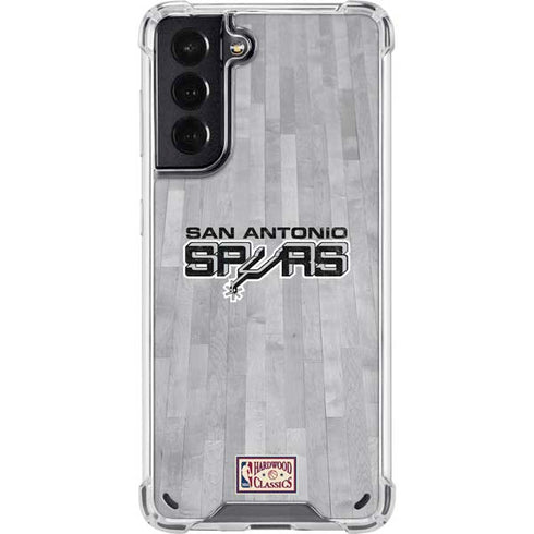 NBA San Antonio Spurs Hardwood Classics Galaxy S21 5G Clear Case