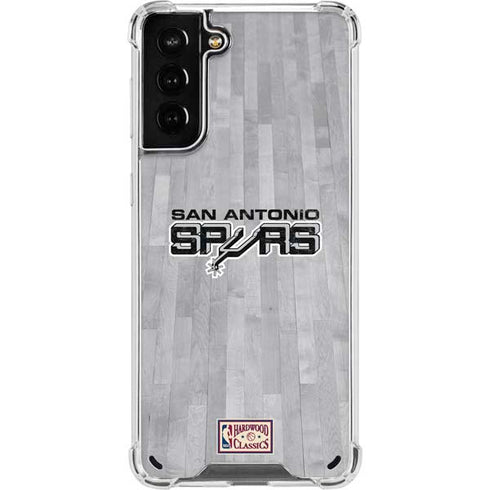 NBA San Antonio Spurs Hardwood Classics Galaxy S21 Plus 5G Clear Case