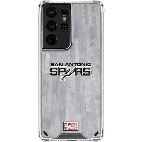 NBA San Antonio Spurs Hardwood Classics Galaxy S21 Ultra 5G Clear Case