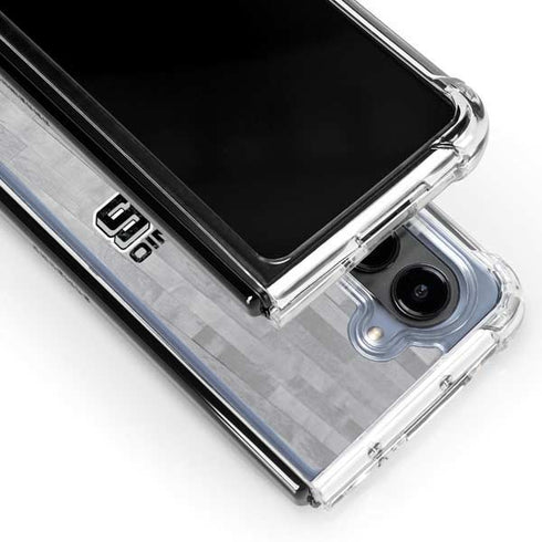 NBA San Antonio Spurs Hardwood Classics Galaxy Z Fold5 5G Clear Case