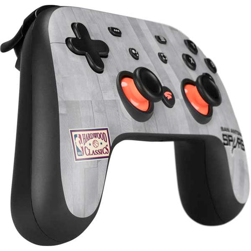 NBA San Antonio Spurs Hardwood Classics Google Stadia Controller Skin