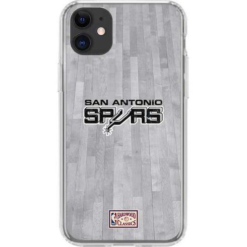 NBA San Antonio Spurs Hardwood Classics iPhone 11 Clear Case