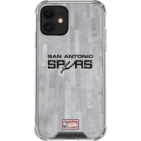 NBA San Antonio Spurs Hardwood Classics iPhone 12 Clear Case