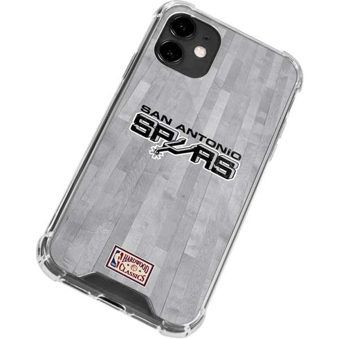 NBA San Antonio Spurs Hardwood Classics iPhone 12 Clear Case