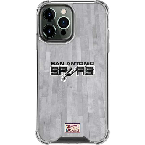 NBA San Antonio Spurs Hardwood Classics iPhone 13 Pro Max Clear Case