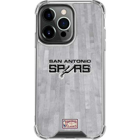NBA San Antonio Spurs Hardwood Classics iPhone 14 Pro Clear Case