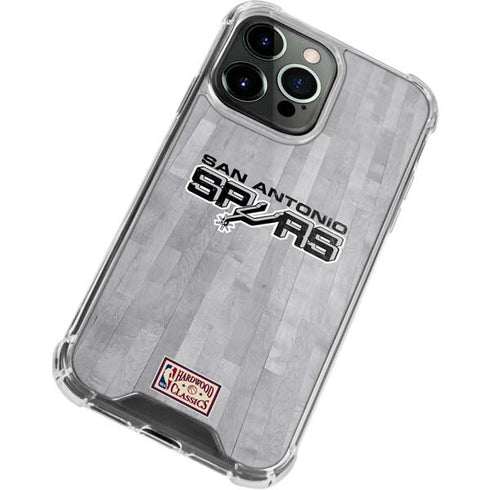 NBA San Antonio Spurs Hardwood Classics iPhone 15 Pro Max Clear Case
