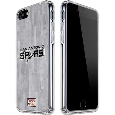 NBA San Antonio Spurs Hardwood Classics iPhone SE (2nd & 3rd Gen) Clear Case