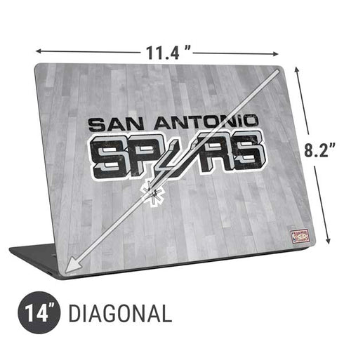NBA San Antonio Spurs Hardwood Classics Universal Laptop 14in (11.4 x 8.2in) Skin