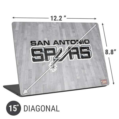 NBA San Antonio Spurs Hardwood Classics Universal Laptop 15in (12.2 x 8.8in) Skin