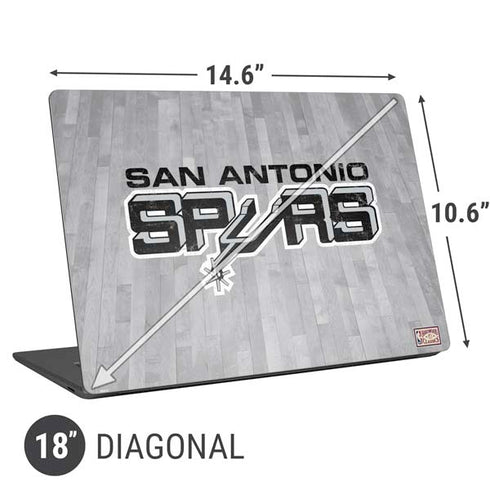 NBA San Antonio Spurs Hardwood Classics Universal Laptop 18in (14.6 x 10.6in) Skin
