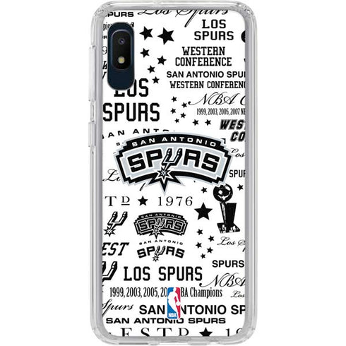 NBA San Antonio Spurs Historic Blast Galaxy A10e Clear Case