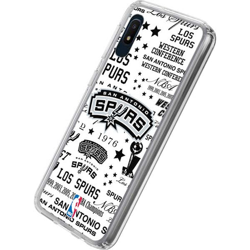 NBA San Antonio Spurs Historic Blast Galaxy A10e Clear Case