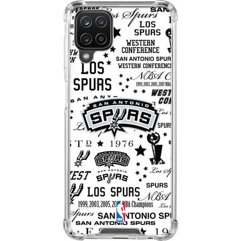 NBA San Antonio Spurs Historic Blast Galaxy A12 Clear Case