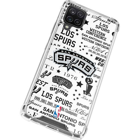 NBA San Antonio Spurs Historic Blast Galaxy A12 Clear Case
