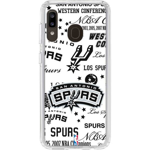 NBA San Antonio Spurs Historic Blast Galaxy A20 Clear Case