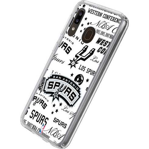 NBA San Antonio Spurs Historic Blast Galaxy A20 Clear Case