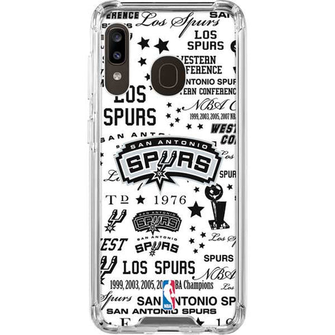NBA San Antonio Spurs Historic Blast Galaxy A30 Clear Case