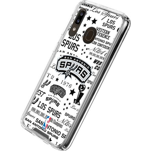 NBA San Antonio Spurs Historic Blast Galaxy A30 Clear Case
