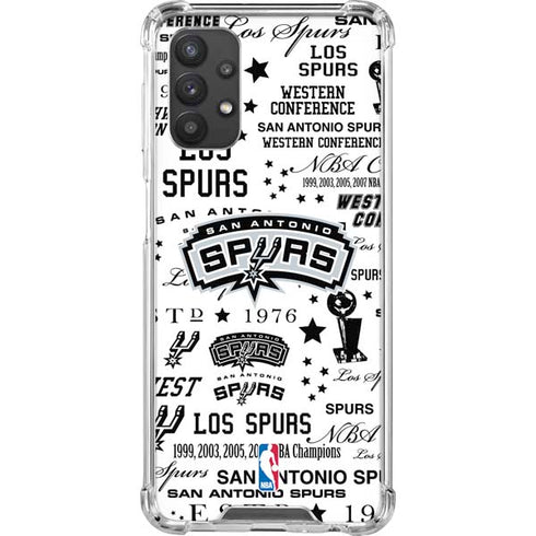 NBA San Antonio Spurs Historic Blast Galaxy A32 5G Clear Case
