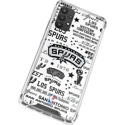 NBA San Antonio Spurs Historic Blast Galaxy A32 5G Clear Case