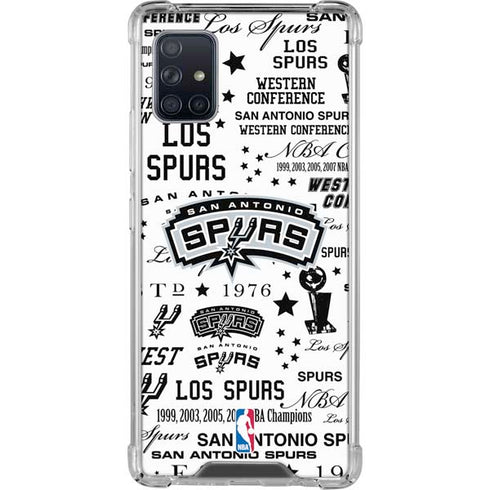 NBA San Antonio Spurs Historic Blast Galaxy A51 5G Clear Case