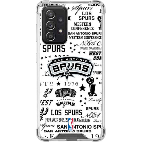 NBA San Antonio Spurs Historic Blast Galaxy A52 5G Clear Case