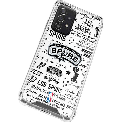 NBA San Antonio Spurs Historic Blast Galaxy A52 5G Clear Case