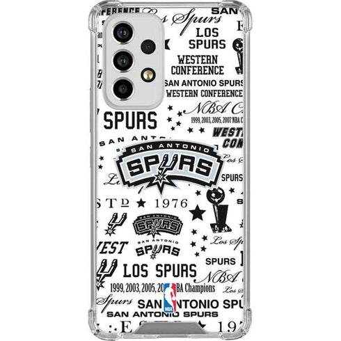 NBA San Antonio Spurs Historic Blast Galaxy A53 5G Clear Case