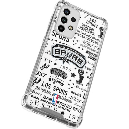NBA San Antonio Spurs Historic Blast Galaxy A53 5G Clear Case