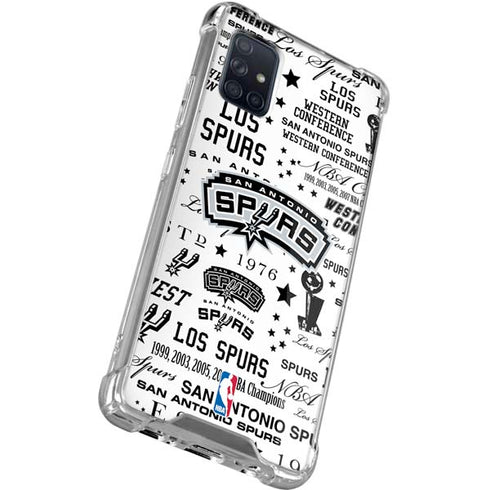 NBA San Antonio Spurs Historic Blast Galaxy A71 5G Clear Case